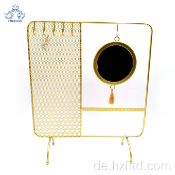 Gold Metall Schmuck Organizer Ständer